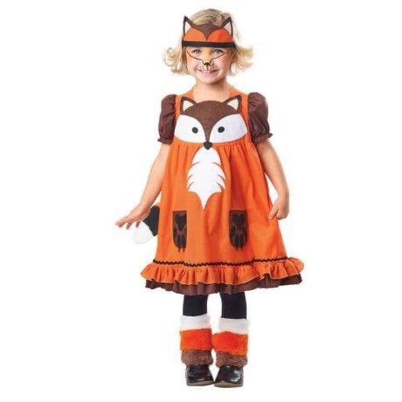 BRAND NEW girl fox halloween costume size 3T - 4T - Picture 1 of 4